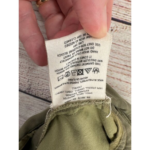 Cartonnier Anthropologie Pleated Pants Women's Size 8 Green - Picture 10 of 12